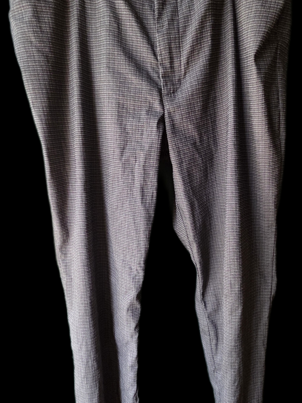 Lee Womens Black and White Checked Dress Pants